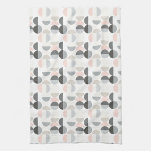 Scandinavian Style Semi-Circle Pattern Kitchen Towel