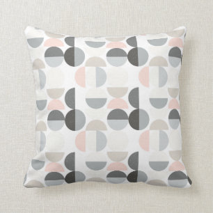Scandinavian Style Semi-Circle Pattern Throw Pillow