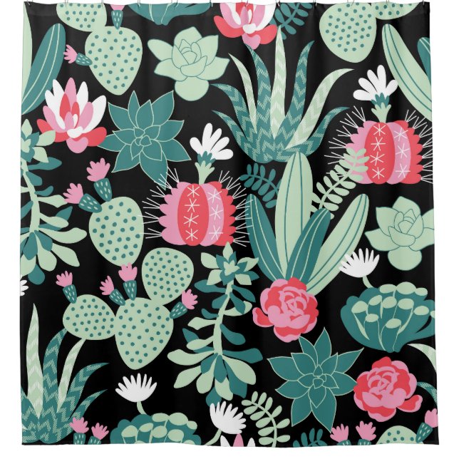 Scandinavian Style Succulents Seamless Pattern (Front)