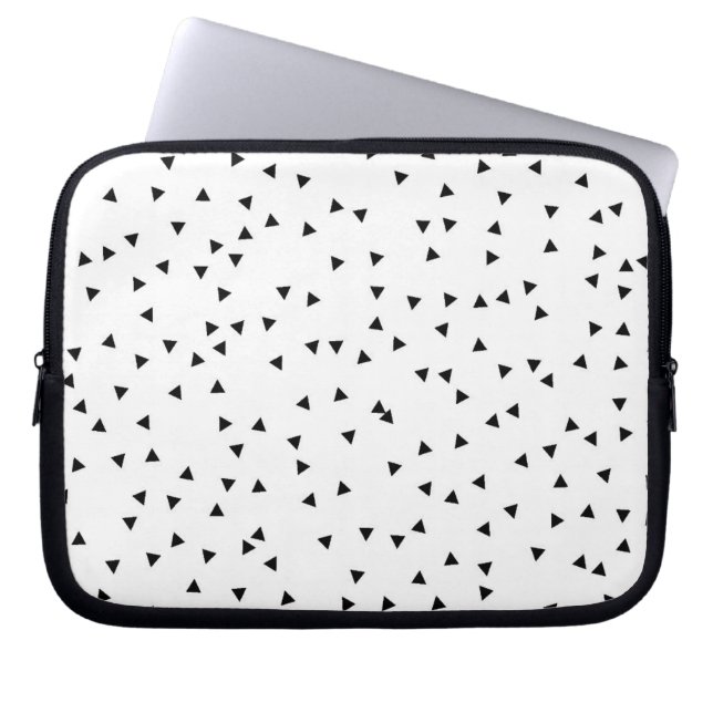 Scandinavian Style Triangle Pattern Laptop Sleeve (Front)