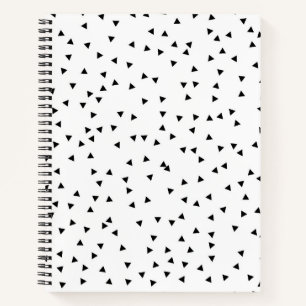 Scandinavian Style Triangle Pattern Notebook