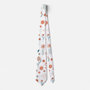 Scandinavian Summer Flowers Tie