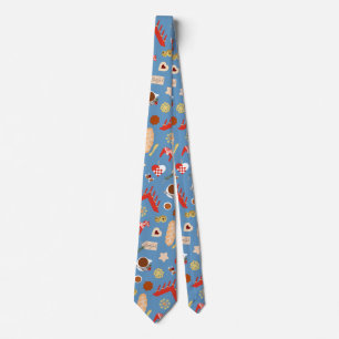 Scandinavian/Swedish Jul Christmas pastries design Tie