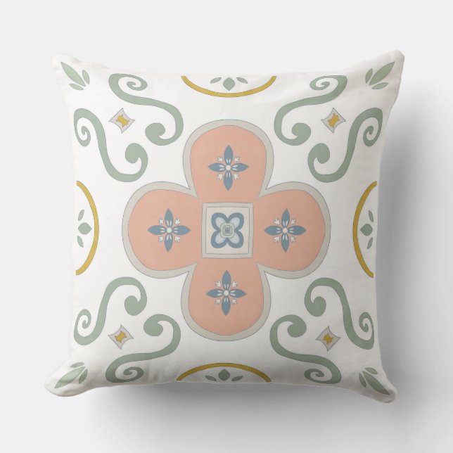 scandinavian-terracotta throw pillow (Front)