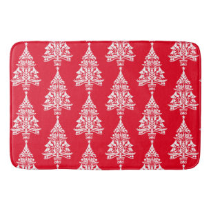 Scandinavian Traditional Christmas Decorations Bath Mat