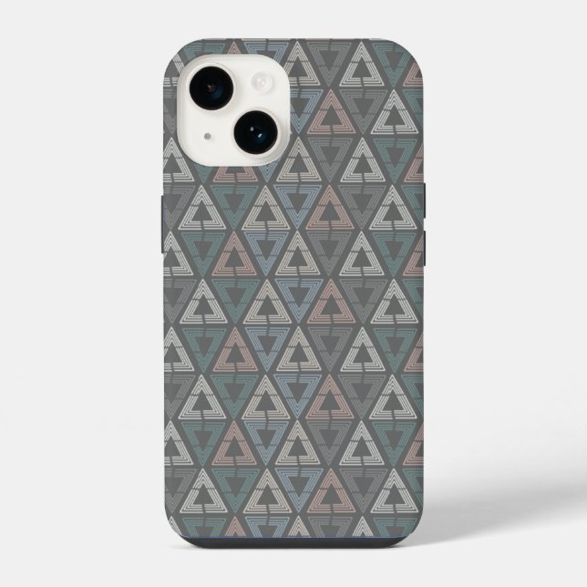 Scandinavian Triangles iPhone Case (Back)