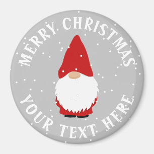 Scandinavian troll Christmas gnome custom fridge Magnet