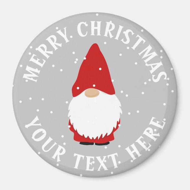 Scandinavian troll Christmas gnome custom fridge Magnet (Front)