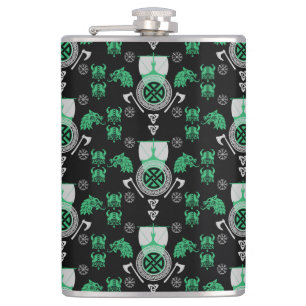 Scandinavian Viking Norsemen Home Decor Hip Flask