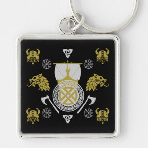 Scandinavian Viking Norsemen Home Decor Keychain
