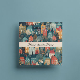 Scandinavian Village Illustration Home Swede Home