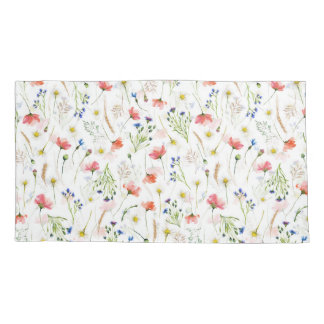 Scandinavian Wildflowers Meadow Pillowcase