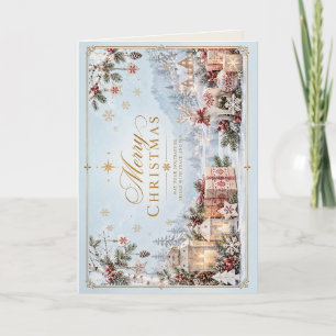 Scandinavian Winter Christmas Holiday Card