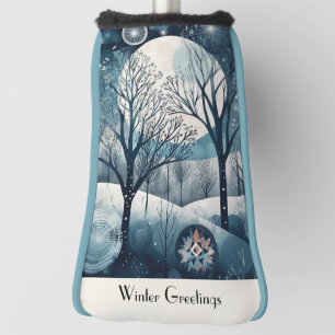 Scandinavian Winter, customizable  Golf Head Cover