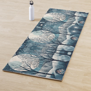 Scandinavian Winter, customizable Yoga Mat