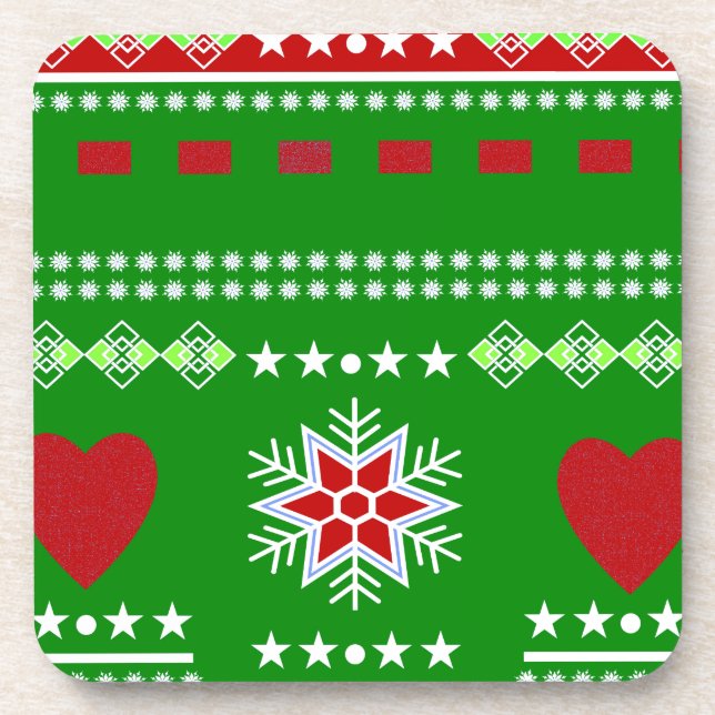 Scandinavian Winter Scene Coaster (Front)