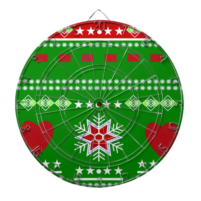 Scandinavian Winter Scene Dartboard (Front)