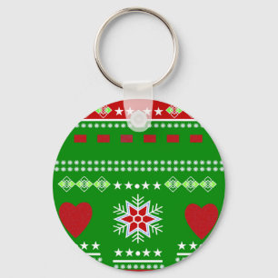 Scandinavian Winter Scene Keychain