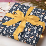 Scandinavian Woodland Animals Christmas winter Wrapping Paper<br><div class="desc">This design may be personalized by choosing the Edit Design option. You may also transfer onto other items. Contact me at colorflowcreations@gmail.com or use the chat option at the top of the page if you wish to have this design on another product or need assistance with this design. See more...</div>