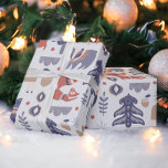 Scandinavian Woodland Animals Christmas Wrapping Paper<br><div class="desc">Scandinavian Woodland Animals Christmas wrapping paper from Ricaso</div>