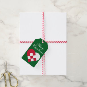 Scandinavian Yule Heart Gift Tags