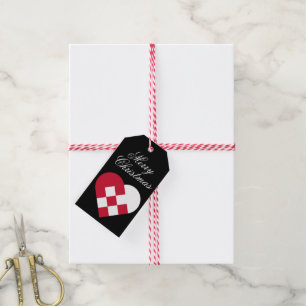 Scandinavian Yule Heart Gift Tags