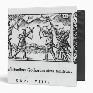 Scandinavians using their arrows binder