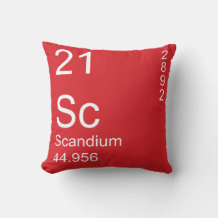 Scandium Throw Pillow