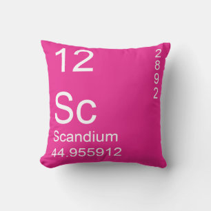 Scandium Throw Pillow