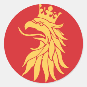 Scania (Skåne) county Classic Round Sticker