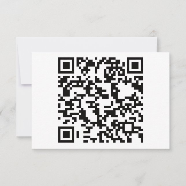 Scannable QR Bar code (Front)