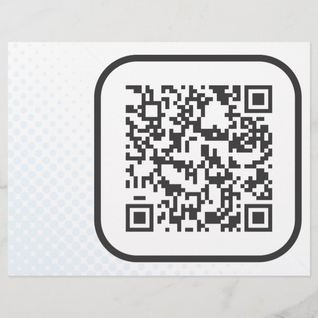 Scannable QR Bar code Flyer (Front)