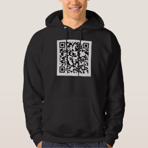 Scannable QR Bar code Hoodie