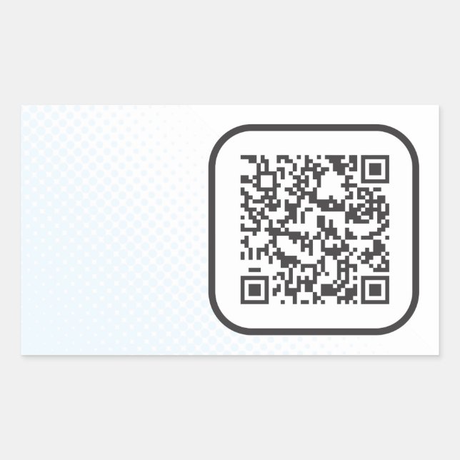 Scannable QR Bar code Sticker (Front)