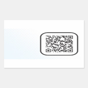 Scannable QR Bar code Sticker