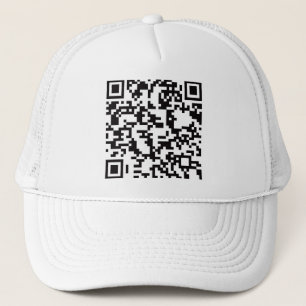 Scannable QR Bar code Trucker Hat