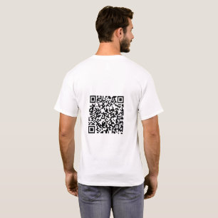 Scannable QR Code Basic Tee for Men Customized