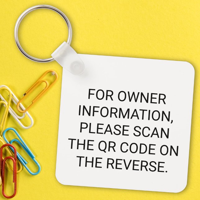 Scannable QR Code For Lost Keychain (Creator Uploaded)