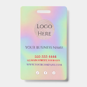 Scannable trendy  badge