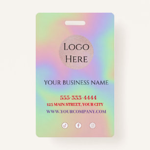 Scannable trendy badge