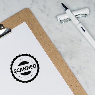 Scanned, Accountant, Small Business Rubber Stamp