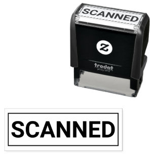 SCANNED Business Self-inking Stamp