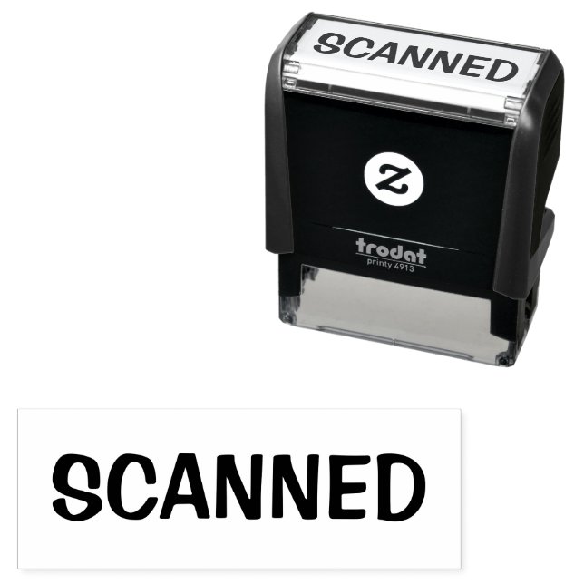 SCANNED Business Self-inking Stamp (In Situ)