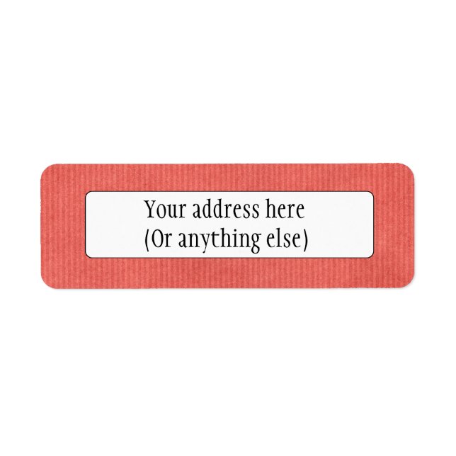 Scanned Detailed Kraft Paper Texture Coral Red (Front)