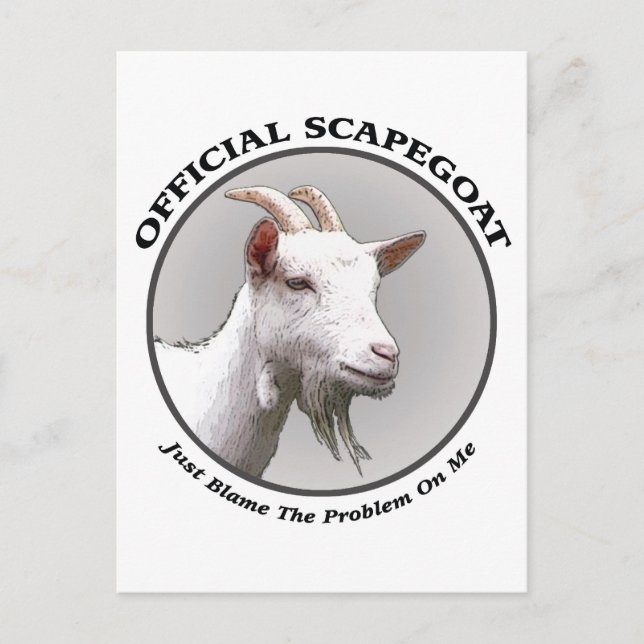 scapegoat postcard (Front)