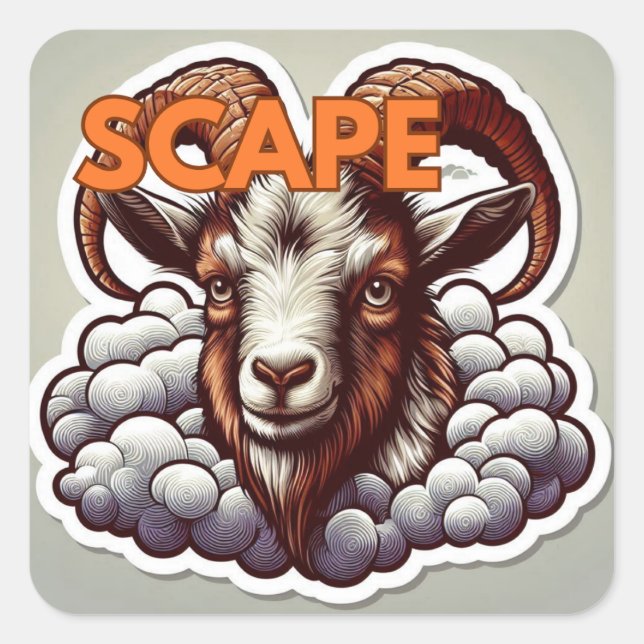 ScapeGoat Square Sticker (Front)