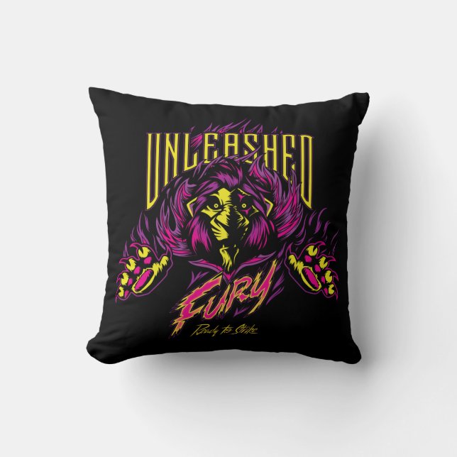 Scar | Unleashed Fury | Ready to Strike Throw Pillow (Front)