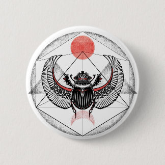 Scarab 2 Inch Round Button