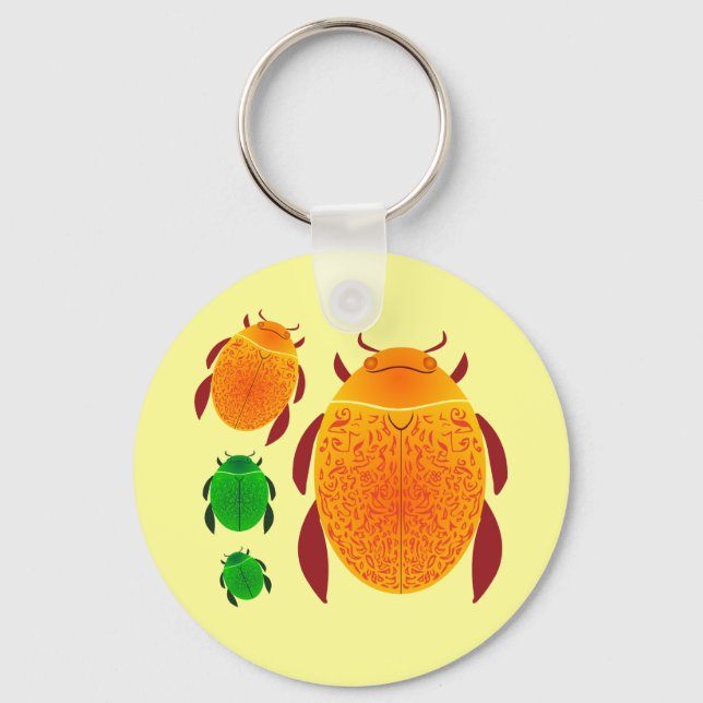 Scarab Beetle Keychain (Front)