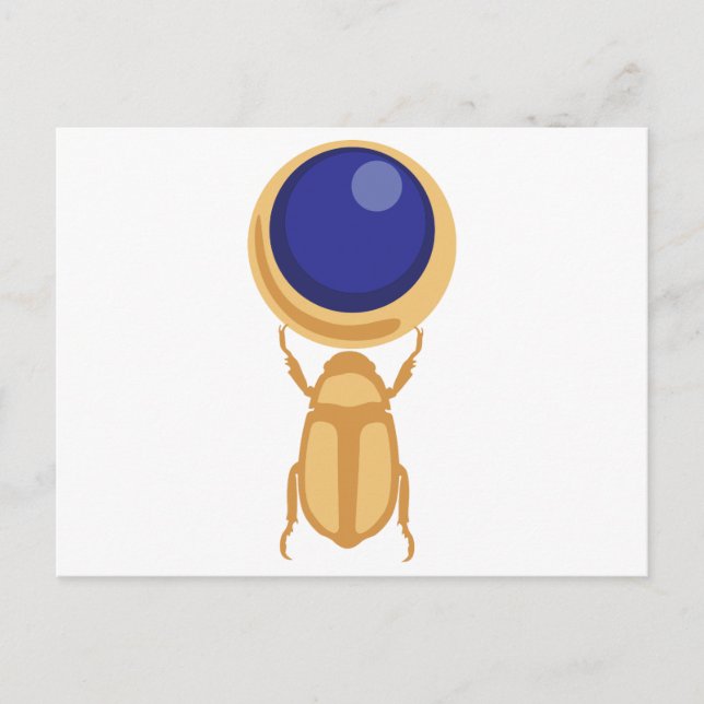 Scarab Beetle Postcard (Front)